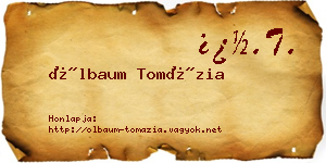Ölbaum Tomázia névjegykártya